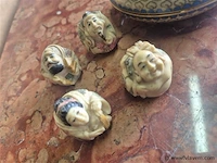 Cloisonne potje en figuren - afbeelding 2 van  3