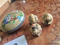 Cloisonne potje en figuren - afbeelding 3 van  3