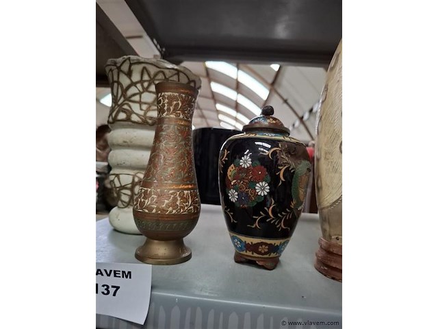 Cloisonnévaasjes - afbeelding 1 van  3