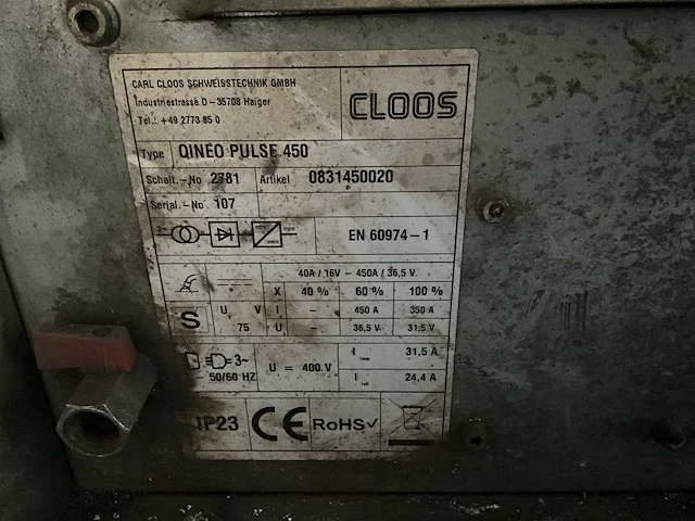 Cloos qineo pulse 450 lasapparaat - afbeelding 8 van  17