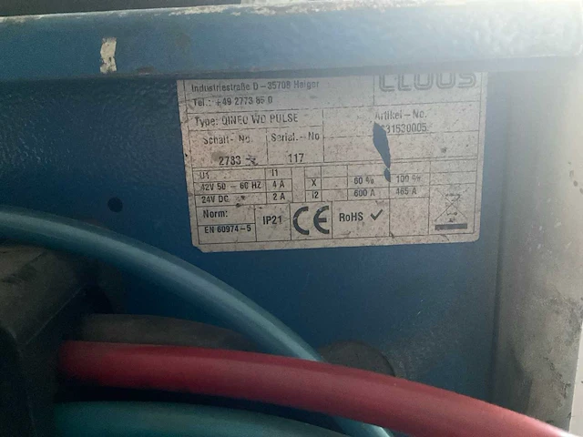 Cloos qineo pulse 450 lasapparaat - afbeelding 9 van  17