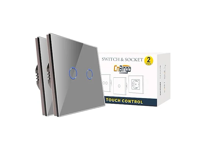 Cnbingo wifi/wlan-lichtschakelaar (2-pack) - afbeelding 1 van  6