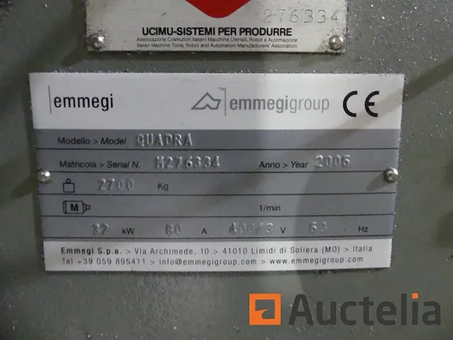 Cnc profiel bewerkingscentrum emmegi calvet quadra - afbeelding 8 van  22