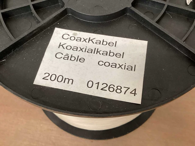 Coaxkabel, haspel 200 meter - afbeelding 2 van  3