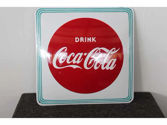 Coca cola - emaille bord - afbeelding 1 van  3