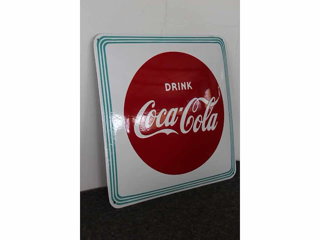 Coca cola - emaille bord - afbeelding 2 van  3