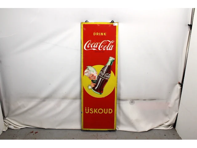 Coca cola emaille paneel 1955 - afbeelding 1 van  7