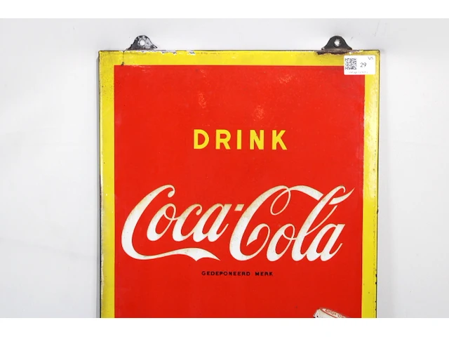 Coca cola emaille paneel 1955 - afbeelding 2 van  7