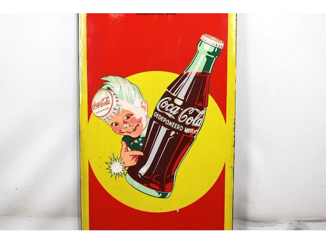 Coca cola emaille paneel 1955 - afbeelding 3 van  7