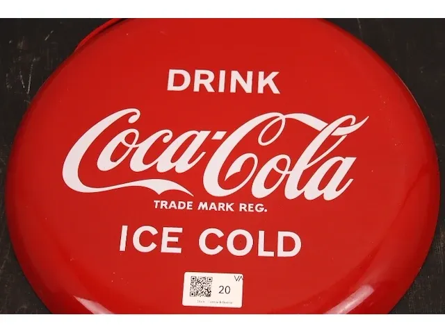 Coca cola reclame metaal - afbeelding 2 van  2