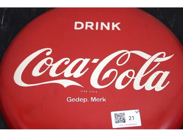 Coca cola reclame metaal - afbeelding 2 van  3