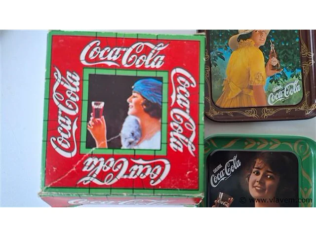 Coca cola vintage onderleggers - afbeelding 2 van  4