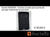 Codetoetsenbord voor gemotoriseerde garagedeuren of poorten somfy 1870929 - afbeelding 1 van  1