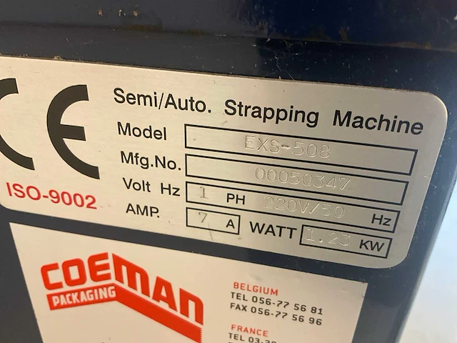 Coeman exs-508 bandeermachine - afbeelding 4 van  7