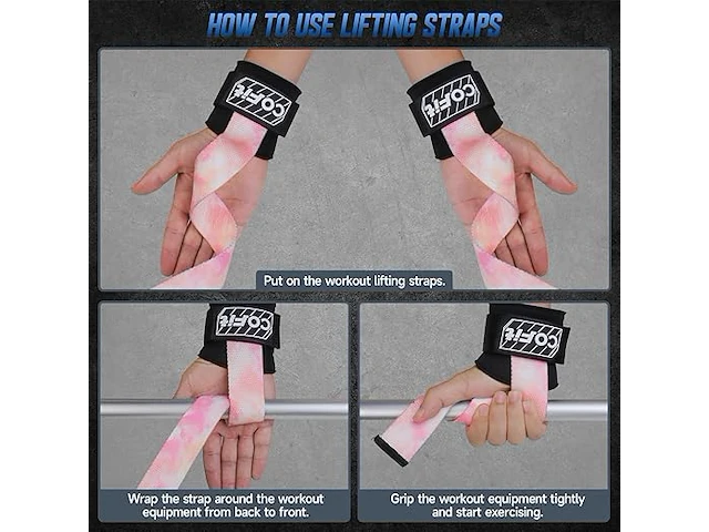 Cofit lifting straps (roze) - afbeelding 3 van  6