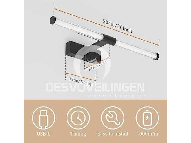 Coinmit draadloze led-fotolamp (50 cm) - afbeelding 2 van  5