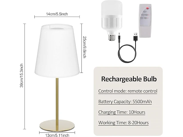 Coinmit led dimbare tafellamp - afbeelding 2 van  5