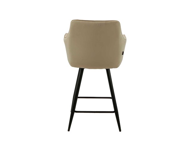 Colenis - alyssa barstoel - set van 4 - beige - velvet - design - afbeelding 4 van  5