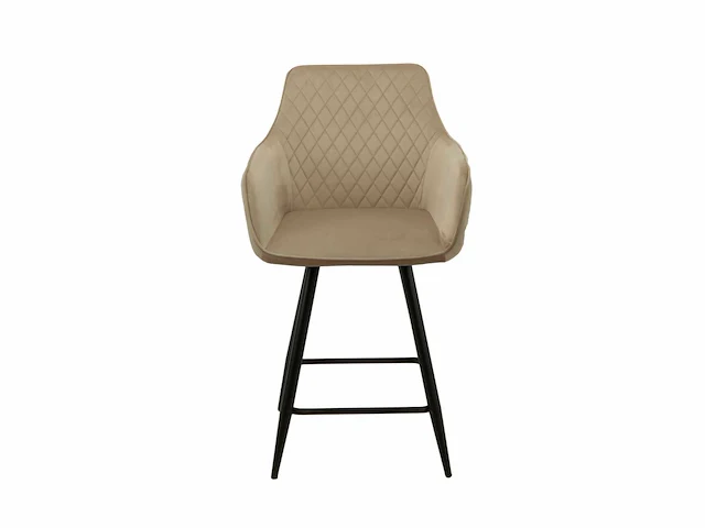 Colenis - alyssa barstoel - set van 6 - beige - velvet - design - afbeelding 4 van  4