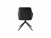 Colenis - barbara eetkamerstoel - set van 4 - antraciet - microfiber - microvezel - industrieel - draaibaar - 180° - met return memory functie - afbeelding 5 van  5