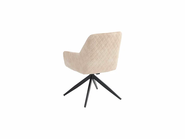 Colenis - barbara eetkamerstoel - set van 4 - beige - adoré velvet - industrieel - draaibaar - 180° - met return memory functie - afbeelding 3 van  3