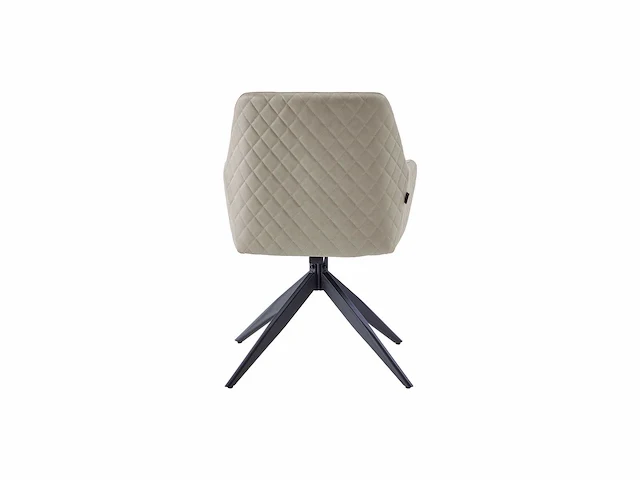 Colenis - barbara eetkamerstoel - set van 4 - beige - microfiber - microvezel - industrieel - draaibaar - 180° - met return memory functie - afbeelding 5 van  5