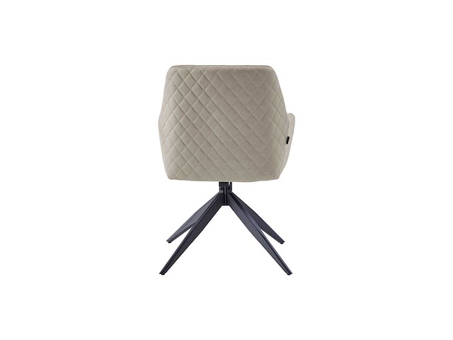 Colenis - barbara eetkamerstoel - set van 4 - beige - microfiber - microvezel - industrieel - draaibaar - 180° - met return memory functie - afbeelding 5 van  5