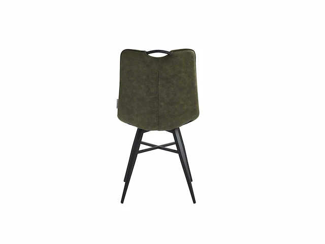 Colenis - bloq eetkamerstoel - set van 4 - groen - microfiber stof - industrieel - comfortabele stoel voor eetkamer of keuken - afbeelding 3 van  3