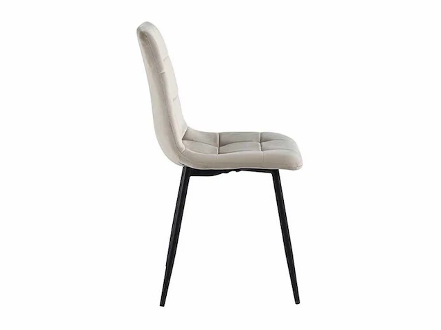 Colenis - ela eetkamerstoel - set van 6 - beige - velvet - design - afbeelding 3 van  5