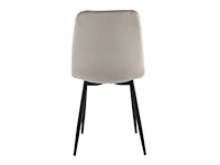Colenis - ela eetkamerstoel - set van 6 - beige - velvet - design - afbeelding 4 van  5