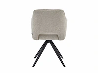 Colenis - emma eetkamerstoel - set van 6 - beige - bouclé stof - met armleuning - stoel - afbeelding 2 van  5