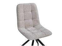 Colenis - farucci eetkamerstoel - set van 6 - beige - chenille stof - design - afbeelding 4 van  4