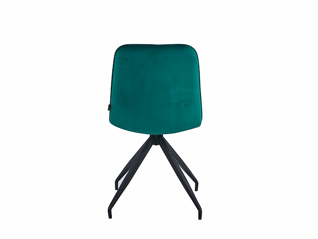 Colenis - farucci eetkamerstoel - set van 6 - groen - velvet - x-poot - afbeelding 4 van  5