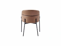 Colenis - gabriel eetkamerstoel - set van 4 - cognac - microfiber - microvezel - design - met armleuning - afbeelding 4 van  4
