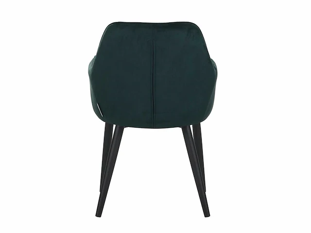 Colenis - jay eetkamerstoel - set van 6 - groen - fluweel - velvet - met armleuning - afbeelding 2 van  4