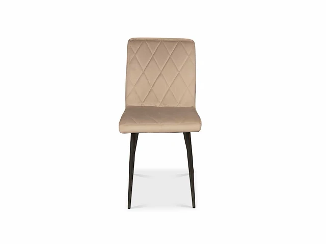 Colenis - joyce eetkamerstoel - set van 4 - beige - fluweel - metalen poten - afbeelding 2 van  2