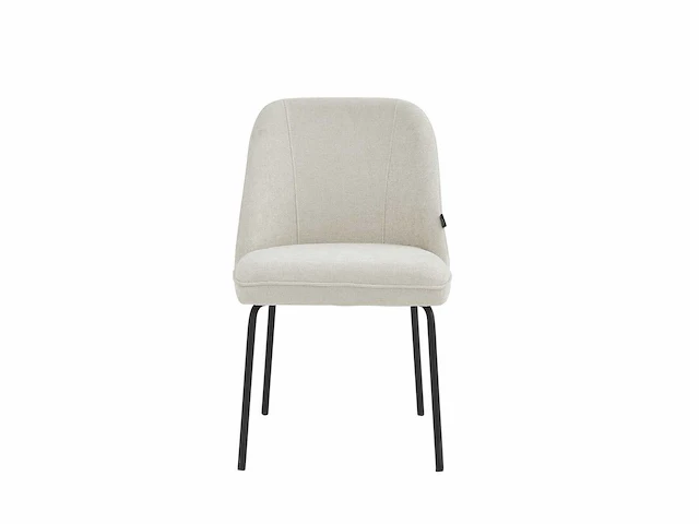 Colenis - julia eetkamerstoel - set van 4 - beige - linnen stof - industrieel - design - afbeelding 2 van  3