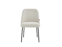 Colenis - julia eetkamerstoel - set van 4 - beige - linnen stof - industrieel - design - afbeelding 2 van  3