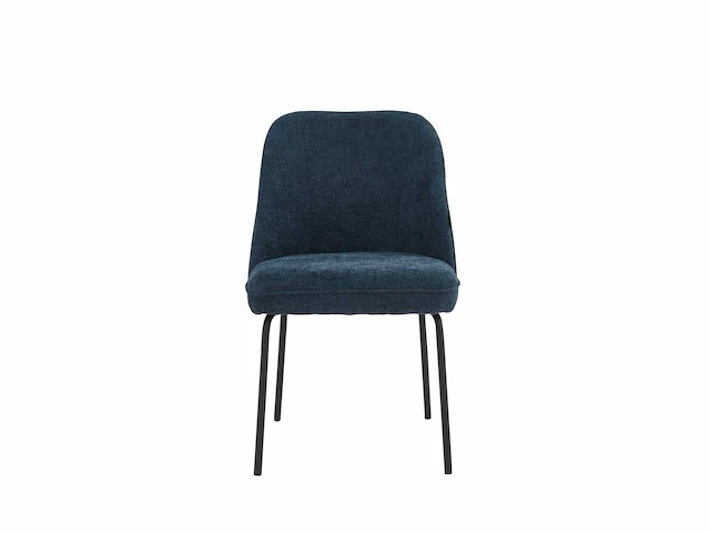 Colenis - julia eetkamerstoel - set van 4 - blauw - linnen stof - industrieel - design - afbeelding 2 van  4