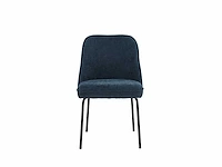 Colenis - julia eetkamerstoel - set van 4 - blauw - linnen stof - industrieel - design - afbeelding 2 van  4
