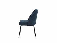 Colenis - julia eetkamerstoel - set van 4 - blauw - linnen stof - industrieel - design - afbeelding 4 van  4