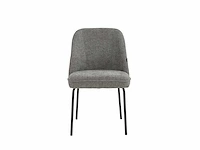 Colenis - julia eetkamerstoel - set van 4 - grijs - linnen stof - industrieel - design - afbeelding 2 van  4