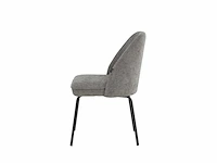 Colenis - julia eetkamerstoel - set van 4 - grijs - linnen stof - industrieel - design - afbeelding 3 van  4