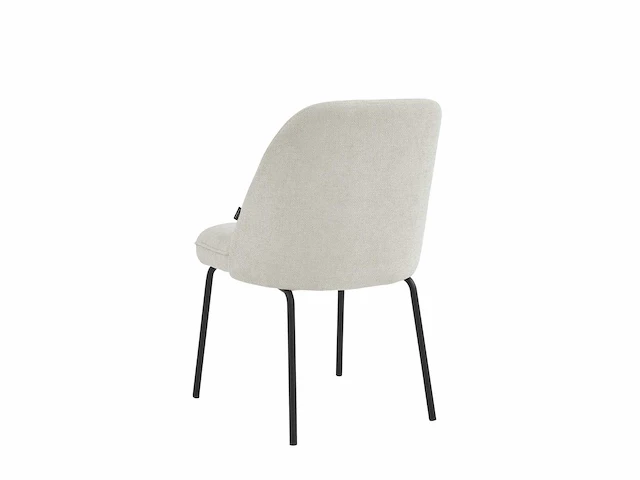 Colenis - julia eetkamerstoel - set van 6 - beige - linnen stof - industrieel - design - afbeelding 2 van  2