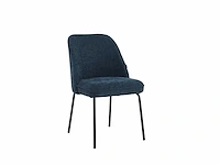 Colenis - julia eetkamerstoel - set van 6 - blauw - linnen stof - industrieel - design - afbeelding 1 van  1