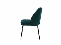 Colenis - julia eetkamerstoel - set van 6 - groen - linnen stof - industrieel - design - afbeelding 2 van  3