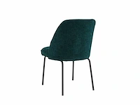 Colenis - julia eetkamerstoel - set van 6 - groen - linnen stof - industrieel - design - afbeelding 3 van  3