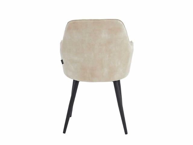 Colenis - laura- eetkamerstoel - set van 4 - beige - adoré velvet - design - industrieel - met armleuning - afbeelding 4 van  4
