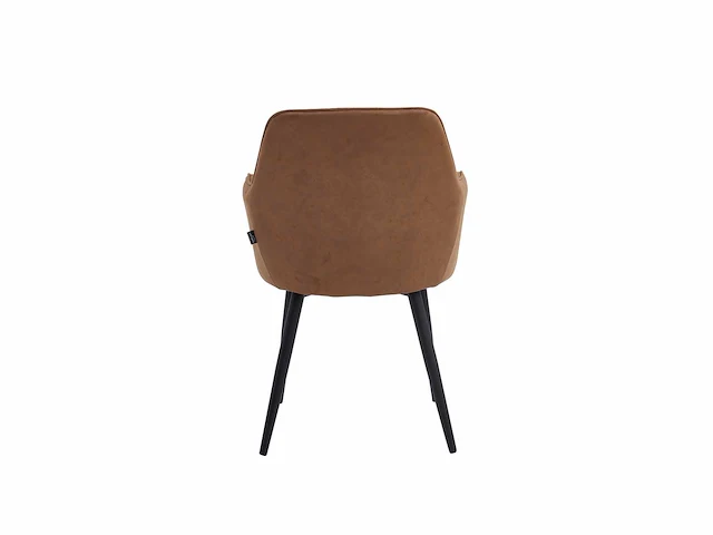 Colenis - laura eetkamerstoel - set van 6 - cognac - microfiber stof - design - afbeelding 3 van  5