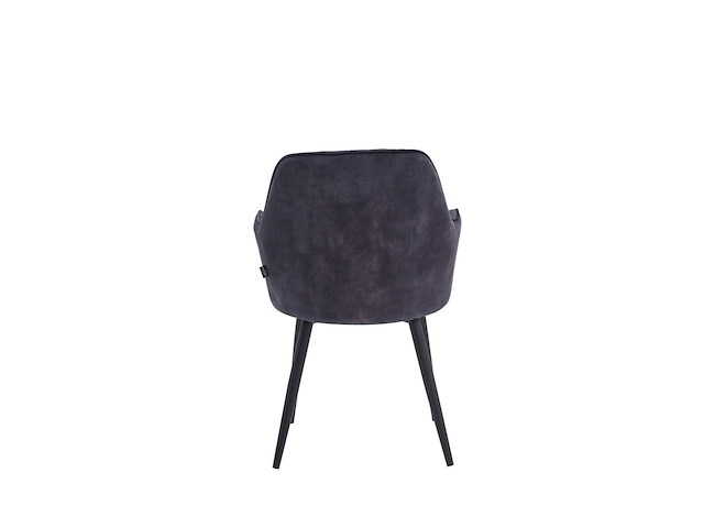 Colenis - laura eetkamerstoel - set van 6 - grijs - adoré velvet - design - industrieel - met armleuning - afbeelding 2 van  4